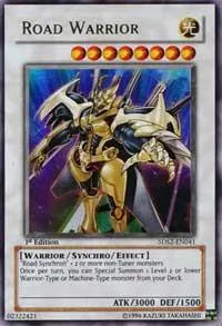 Road Warrior 5DS2-EN041 1st Edition Yu-Gi-Oh card from 5D's Starter Deck 2009