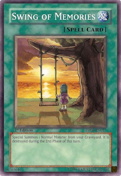 Swing of Memories DP06-EN017 Yu-Gi-Oh card from Duelist Pack 6: Jaden Yuki 3