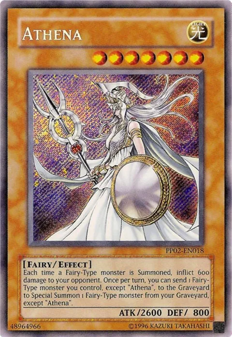 Athena PP02-EN018 Yu-Gi-Oh card from Premium Pack 2