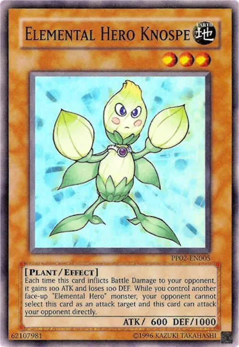 Elemental Hero Knospe PP02-EN005 PP02 Unlimited Super Rare Yu-Gi-Oh card from Premium Pack 2