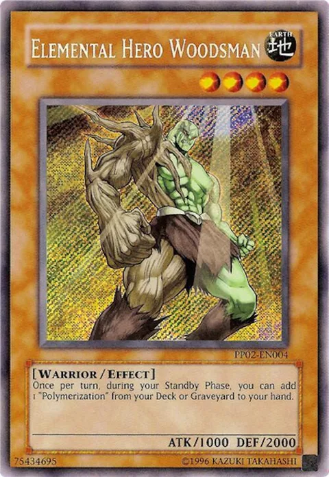 Elemental Hero Woodsman PP02-EN004 Yu-Gi-Oh card from Premium Pack 2