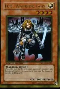 D.D. Warrior Lady GLD1-EN015 Yu-Gi-Oh card from Gold Series 2008