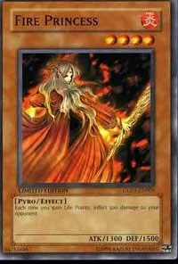 Fire Princess GLD1-EN005 Yu-Gi-Oh card from Gold Series 2008