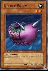 Needle Worm GLD1-EN006 Yu-Gi-Oh card from Gold Series 2008