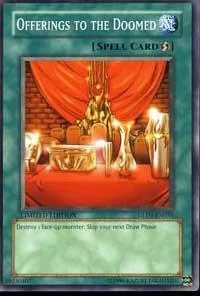 Offerings to the Doomed GLD1-EN034 Yu-Gi-Oh card from Gold Series 2008