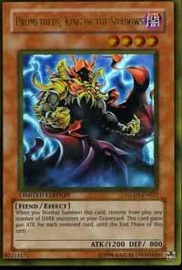 Prometheus, King of the Shadows GLD1-EN027 Yu-Gi-Oh card from Gold Series 2008