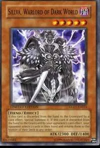 Sillva, Warlord of Dark World GLD1-EN023 Yu-Gi-Oh card from Gold Series 2008