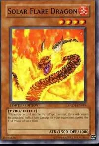 Solar Flare Dragon GLD1-EN019 Yu-Gi-Oh card from Gold Series 2008