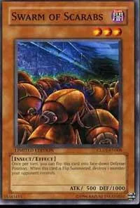 Swarm of Scarabs GLD1-EN008 Yu-Gi-Oh card from Gold Series 2008