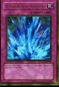 Torrential Tribute GLD1-EN040 Yu-Gi-Oh card from Gold Series 2008