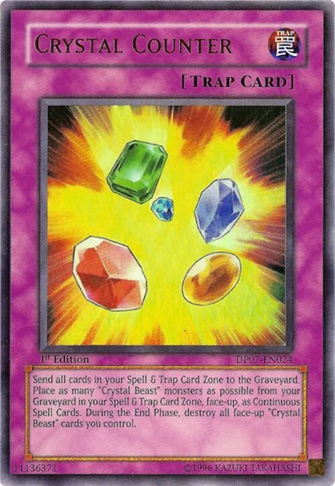 Crystal Counter DP07-EN024 Yu-Gi-Oh card from Duelist Pack 7: Jesse Anderson