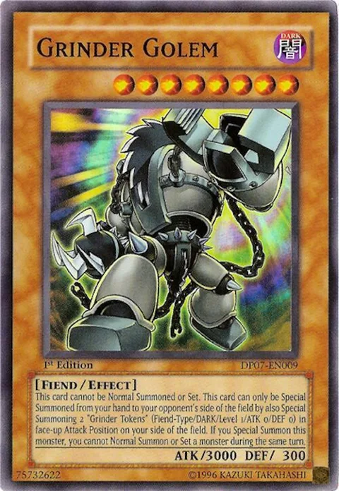 Grinder Golem DP07-EN009 Unlimited Yu-Gi-Oh card from Duelist Pack 7: Jesse Anderson
