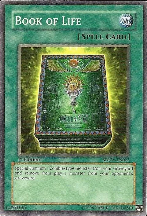 Book of Life SDZW-EN023 Yu-Gi-Oh card from Structure Deck: Zombie World
