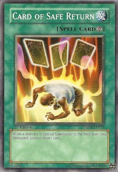 Card of Safe Return SDZW-EN021 Yu-Gi-Oh card from Structure Deck: Zombie World