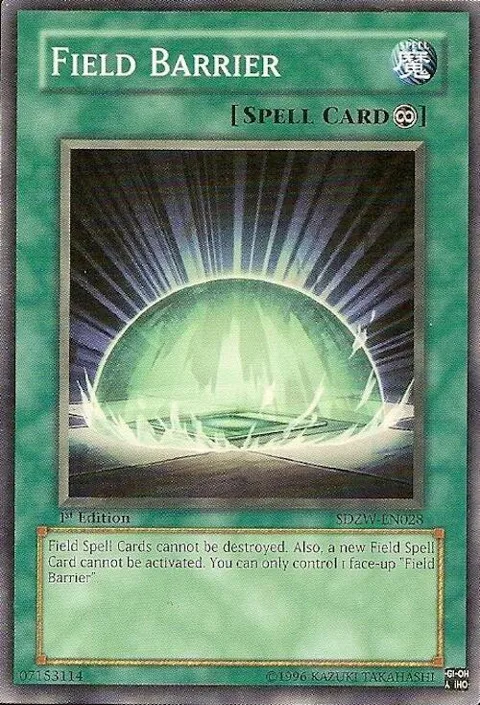 Field Barrier SDZW-EN028 Yu-Gi-Oh card from Structure Deck: Zombie World