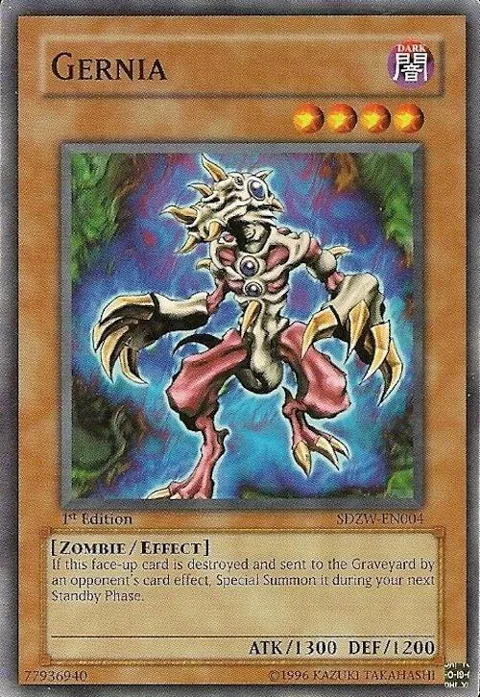 Gernia SDZW-EN004 Yu-Gi-Oh card from Structure Deck: Zombie World