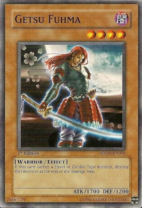 Getsu Fuhma SDZW-EN010 Yu-Gi-Oh card from Structure Deck: Zombie World