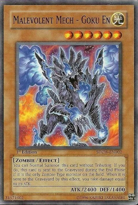 Malevolent Mech - Goku En SDZW-EN002 Yu-Gi-Oh card from Structure Deck: Zombie World