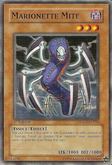 Marionette Mite SDZW-EN014 Yu-Gi-Oh card from Structure Deck: Zombie World