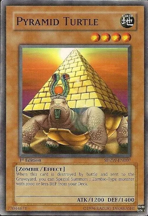 Pyramid Turtle SDZW-EN007 Yu-Gi-Oh card from Structure Deck: Zombie World