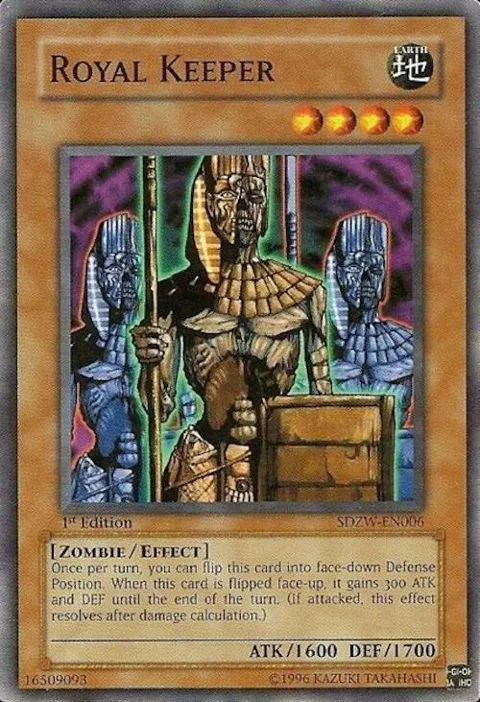 Royal Keeper SDZW-EN006 Yu-Gi-Oh card from Structure Deck: Zombie World