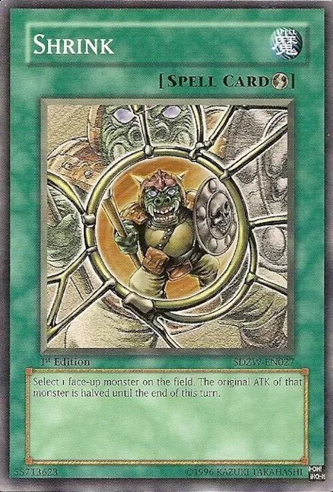 Shrink SDZW-EN027 Yu-Gi-Oh card from Structure Deck: Zombie World