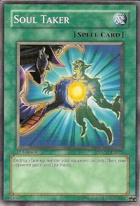 Soul Taker SDZW-EN029 Yu-Gi-Oh card from Structure Deck: Zombie World