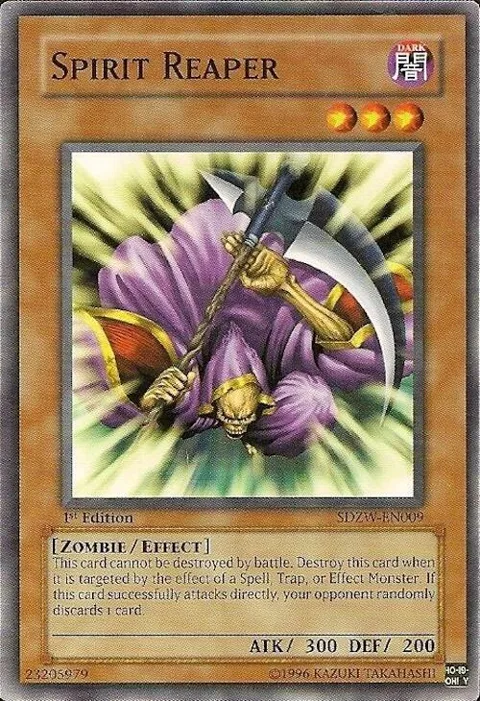 Spirit Reaper SDZW-EN009 Yu-Gi-Oh card from Structure Deck: Zombie World