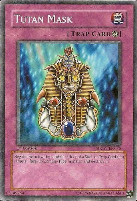 Tutan Mask SDZW-EN035 Yu-Gi-Oh card from Structure Deck: Zombie World