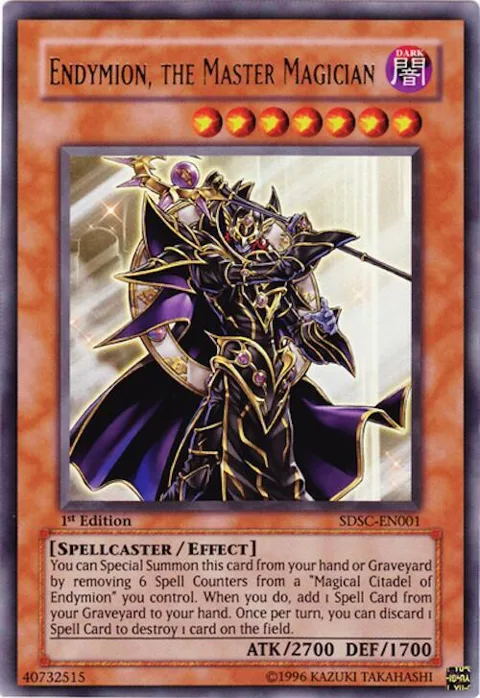 Endymion, The Master Magician SDSC-EN001 Yu-Gi-Oh card from Structure Deck: Spellcaster's Command