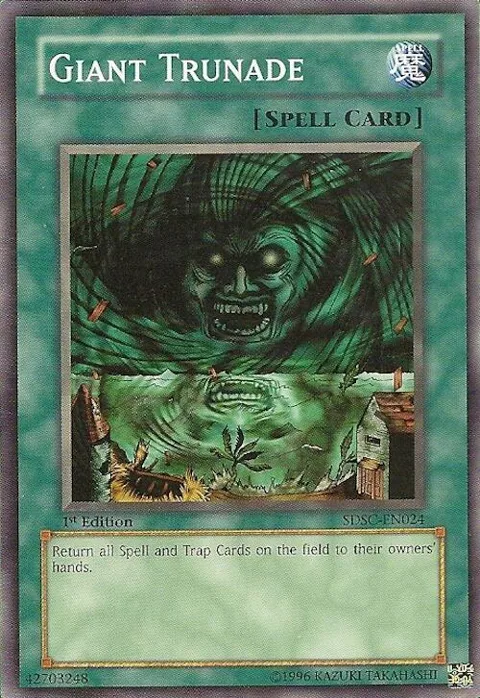Giant Trunade SDSC-EN024 1st Edition Yu-Gi-Oh card from Structure Deck: Spellcaster's Command