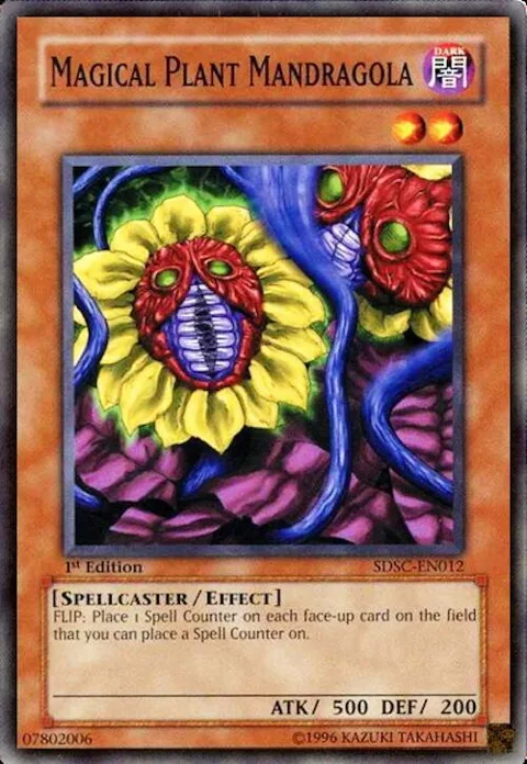 Magical Plant Mandragola SDSC-EN012 Yu-Gi-Oh card from Structure Deck: Spellcaster's Command