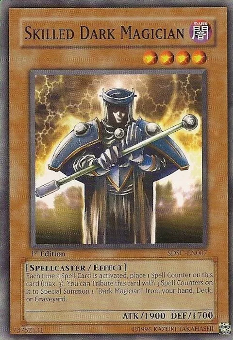 Skilled Dark Magician SDSC-EN007 1st Edition Yu-Gi-Oh card from Structure Deck: Spellcaster's Command