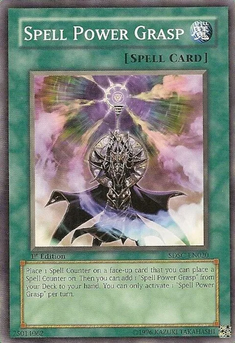 Spell Power Grasp SDSC-EN020 Yu-Gi-Oh card from Structure Deck: Spellcaster's Command