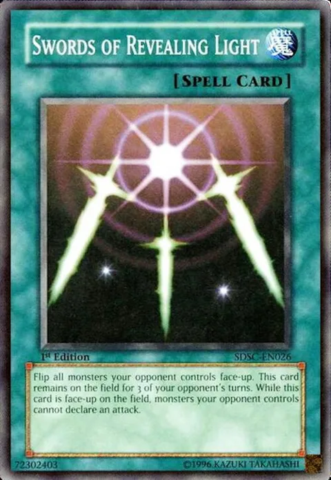 Swords of Revealing Light SDSC-EN026 Yu-Gi-Oh card from Structure Deck: Spellcaster's Command