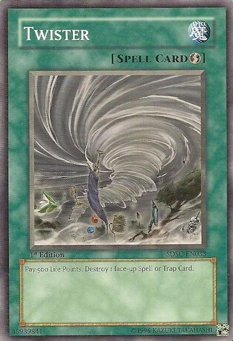 Twister SDSC-EN033 Yu-Gi-Oh card from Structure Deck: Spellcaster's Command