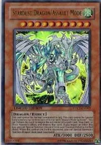 Stardust Dragon/Assault Mode DPCT-EN003 Yu-Gi-Oh card from Duelist Pack Collection Tin