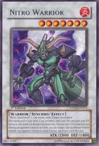 Nitro Warrior DP08-EN013 1st Edition Yu-Gi-Oh card from Duelist Pack 8: Yusei Fudo