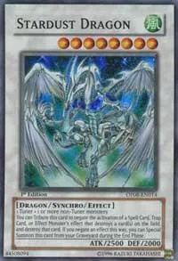 Stardust Dragon DP08-EN014 Unlimited Yu-Gi-Oh card from Duelist Pack 8: Yusei Fudo