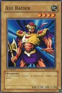 Axe Raider 5DS1-EN003 1st Edition Yu-Gi-Oh card from 5D's 2008 Starter Deck