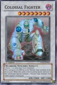 Colossal Fighter Super Rare 5DS1-EN043 Unlimited Yu-Gi-Oh card from 5D's 2008 Starter Deck