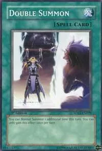 Double Summon 5DS1-EN029 Unlimited Yu-Gi-Oh card from 5D's 2008 Starter Deck