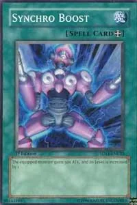 Synchro Boost 5DS1-EN020 Yu-Gi-Oh card from 5D's 2008 Starter Deck