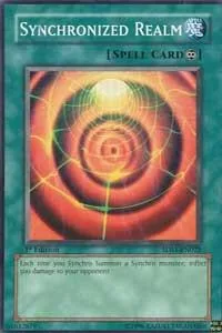 Synchronized Realm 5DS1-EN022 1st Edition Yu-Gi-Oh card from 5D's 2008 Starter Deck
