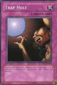 Trap Hole 5DS1-EN036 1st Edition Yu-Gi-Oh card from 5D's 2008 Starter Deck
