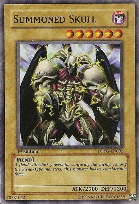 Summoned Skull DPYG-EN002 1st Edition Yu-Gi-Oh card from Duelist Pack: Yugi