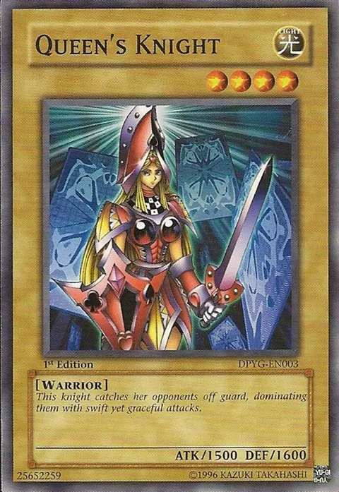 Queen's Knight DPYG-EN003 Unlimited Yu-Gi-Oh card from Duelist Pack: Yugi