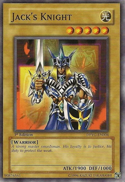 Jack's Knight DPYG-EN004 Unlimited Yu-Gi-Oh card from Duelist Pack: Yugi