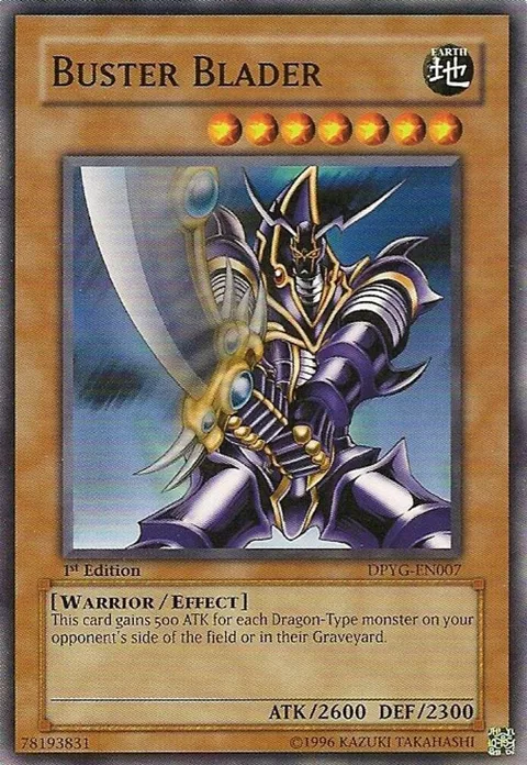 Buster Blader DPYG-EN007 Unlimited Yu-Gi-Oh card from Duelist Pack: Yugi