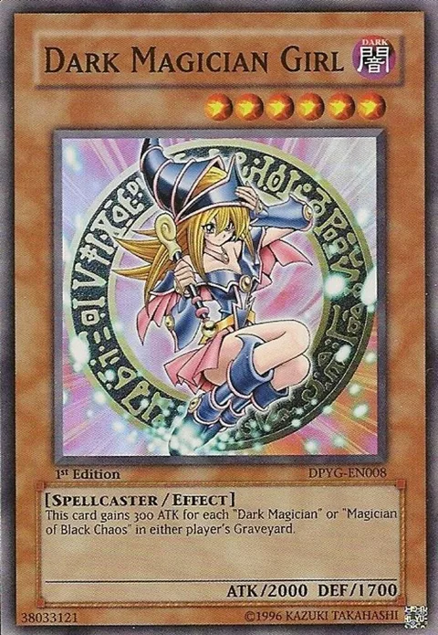 Dark Magician Girl DPYG-EN008 Unlimited Yu-Gi-Oh card from Duelist Pack: Yugi